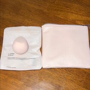 Pink Makeup Sponge and Pouch Set